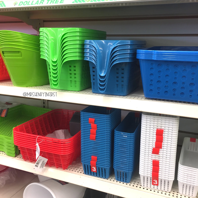 Dollar Tree Storage Baskets are out in so many great colors!